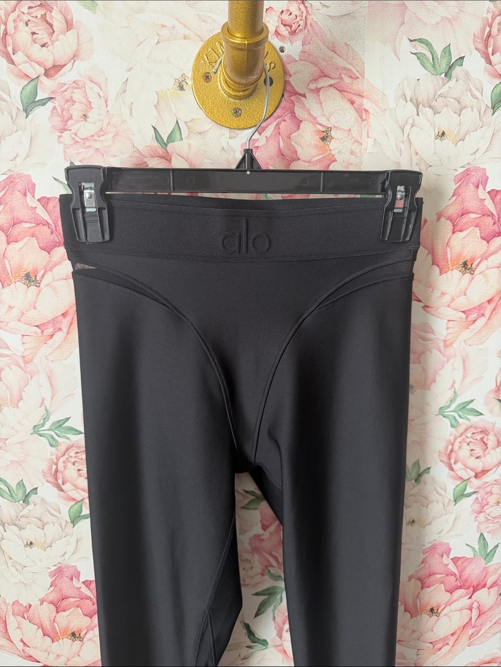 EUC ALO Airlift High Waist 7/8 Rebel Legging Black sz XS/S Mesh Pants SOLD OUT - Picture 5 of 7